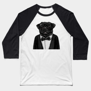 Gentleman Pug Baseball T-Shirt